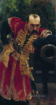  Ilya Oil Painting - zaporizhian colonel 1880 Ilya Repin